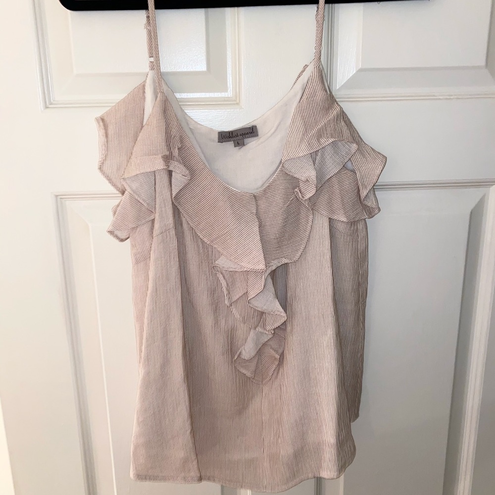Ruffle top tank